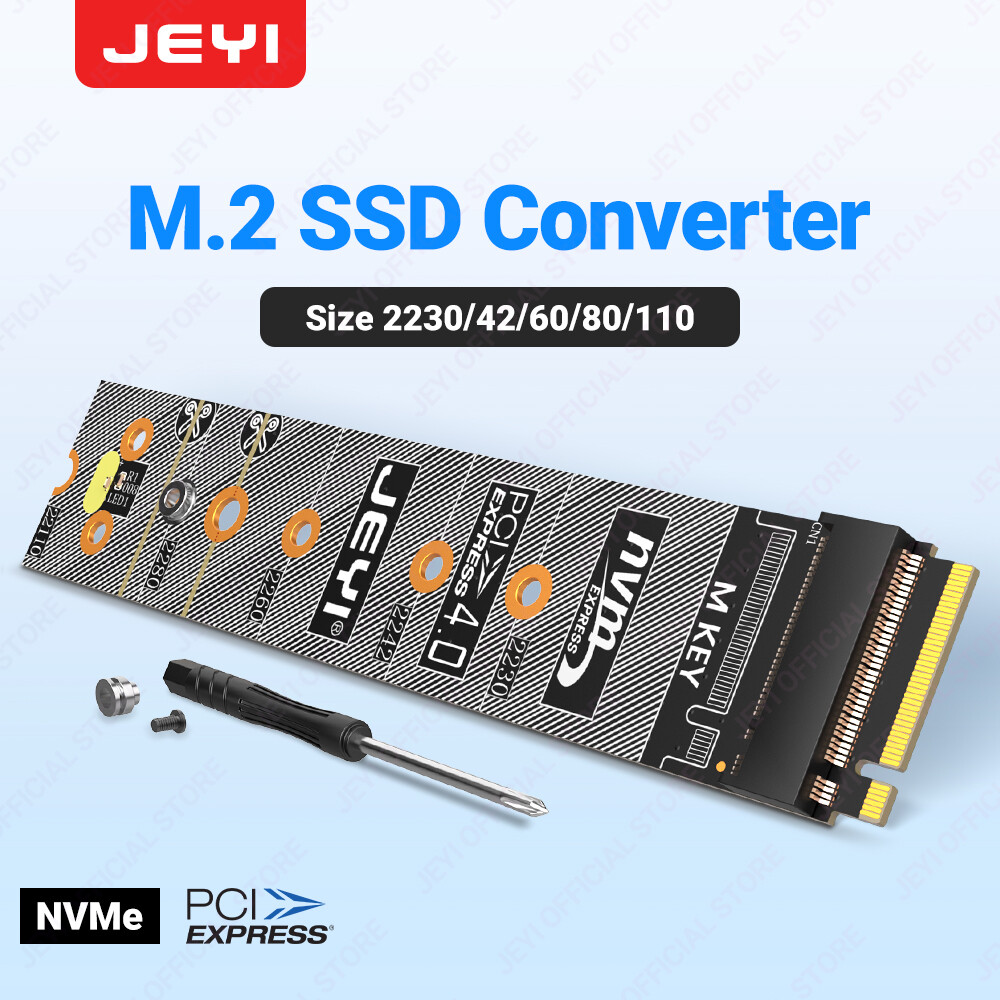 JEYI M.2 NVMe SATA Protection PCB Board Converter PCIe 4.0 Solid State Drive Protector Adapter Support 2280 Lengthened to 22110 - Jenama JEYI Harga 19 Ringgit*Penghantaran Percuma