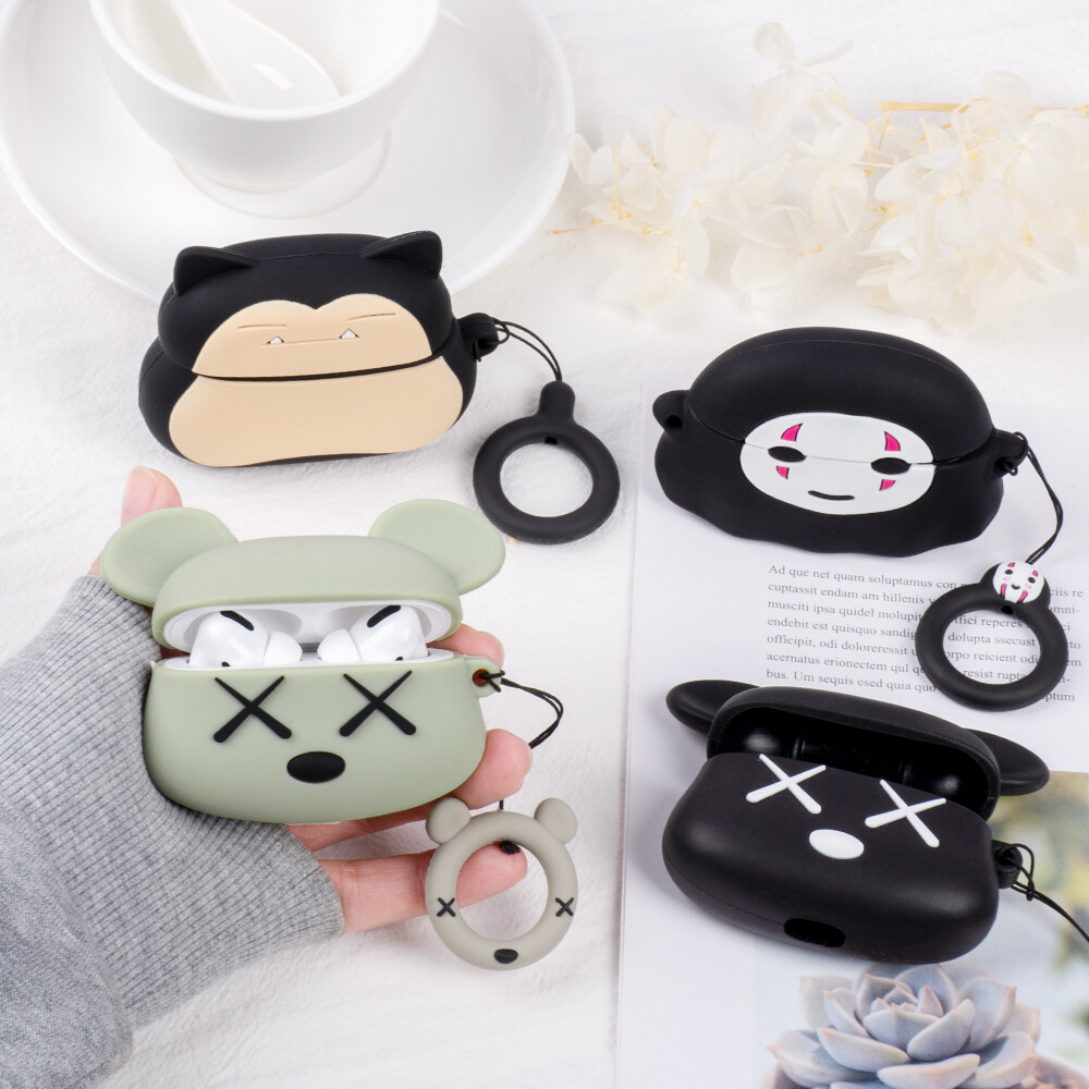 Phim Hoạt Hình Gamepad Thiết Kế Trường Hợp, Dành Cho Apple Airpods Pro Hộp Đựng Tai Nghe Silicon Mềm Hộp Đựng Tai Nghe Thiết Kế Tay Cầm Chơi Game 3D Mềm Có Khóa Cho Airpods 1 2 (Không Có Tai Nghe)