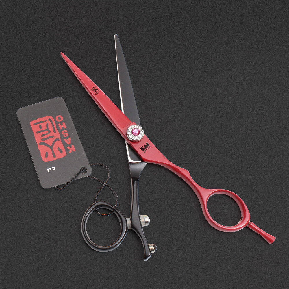 Kéo cắt tóc bằng thép không gỉ 440c 6.0inch dụng cụ salon trộn màu cắt tóc chuyên nghiệp