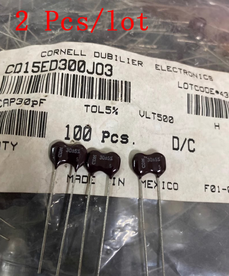 2 cái/lốc cd15ed300j03 500v 30pf có thể thay thế 33pf cdm mica tụ