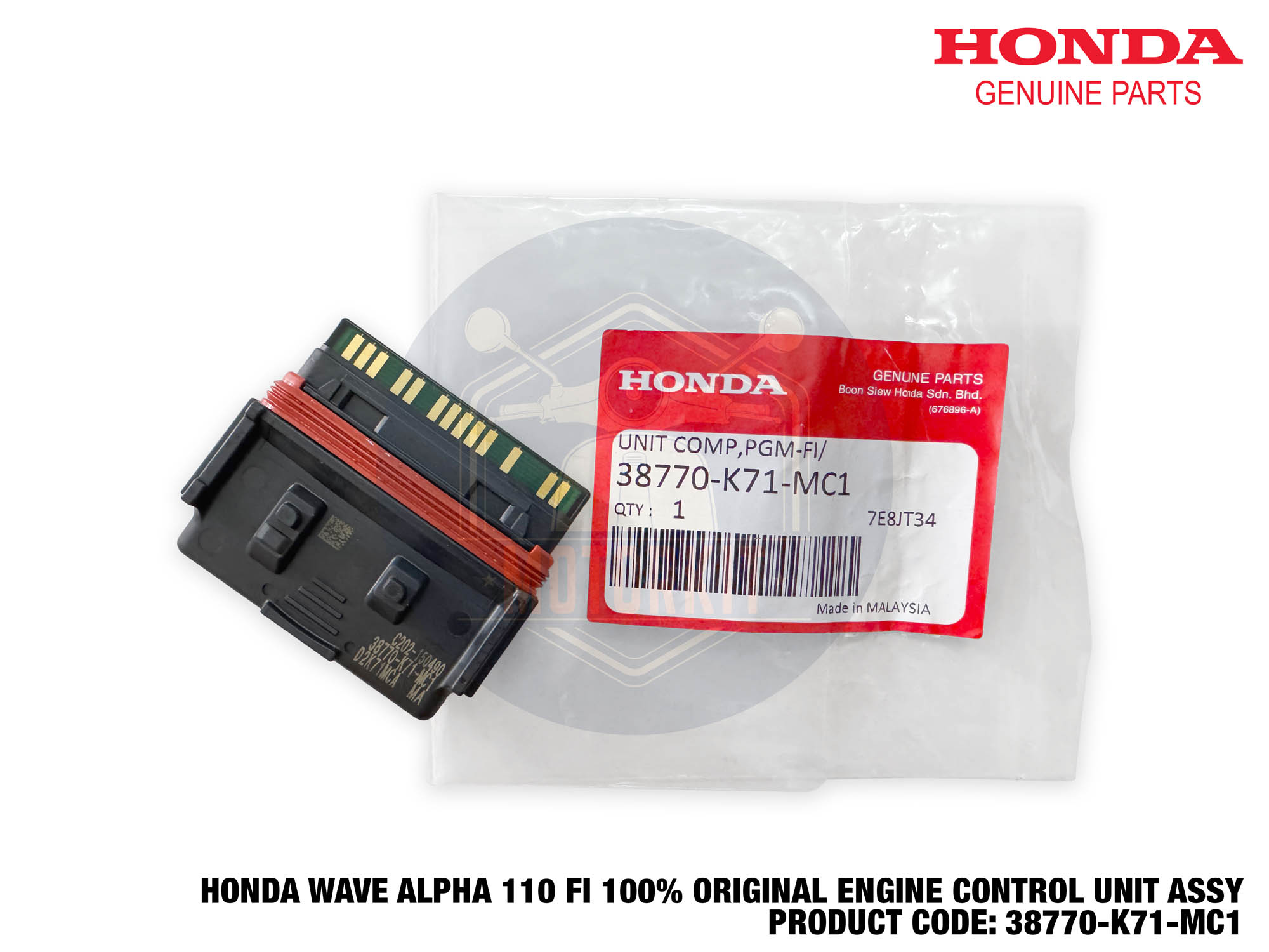 HONDA WAVE ALPHA 110 FI ALPHA110 FI 100% ORIGINAL ECU ENGINE