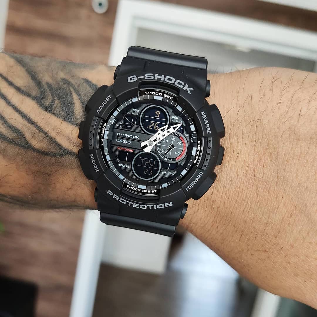 OFFICIAL WARRANTY) Casio G-Shock GA-140-1A1 Analog Digital Boombox Inspired  Series Black Resin Watch GA140 GA-140 GA140-1A1 GA-140-1A1DR | Lazada