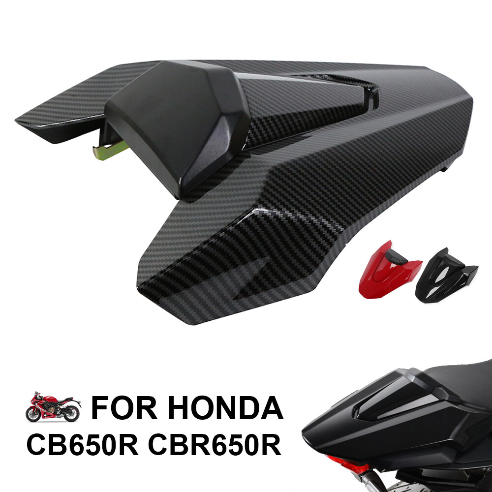 Motorcycle Rear Passenger Pillion Solo Seat Cover Cowl Hard ABS Fairing Tail Section Cover For Honda CB650R CBR650R CB 650 R CBR 650R Motorbike Accessories Parts 2019 2020 19 20 (Wine Red - View #4