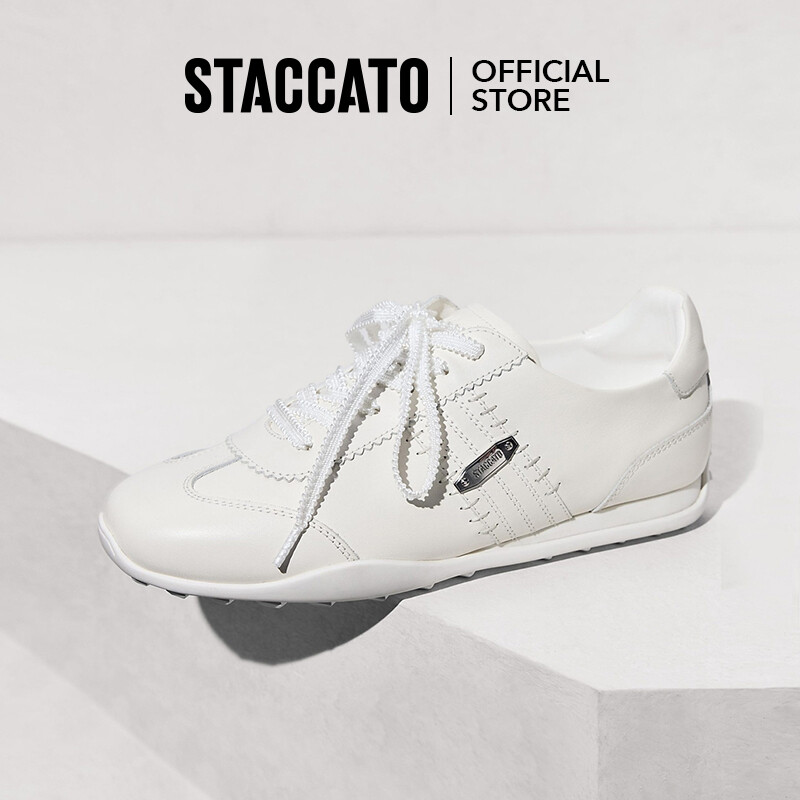 Staccato Women's Silver Moral Shoes Casual Shoes White Shoes S0163 ราคา 4,118 บาท*ส่งฟรี