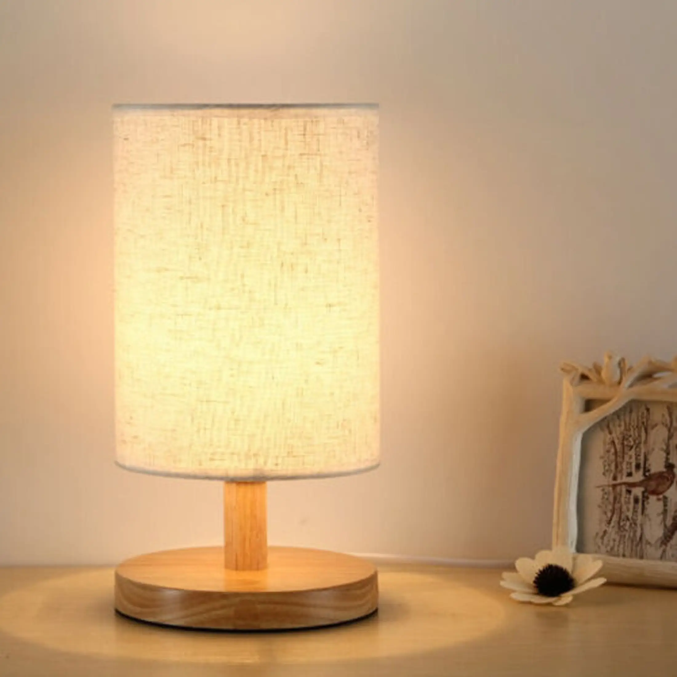Bedside Lamp Night Led Light Warm White, How To Fix A Table Lamp Base