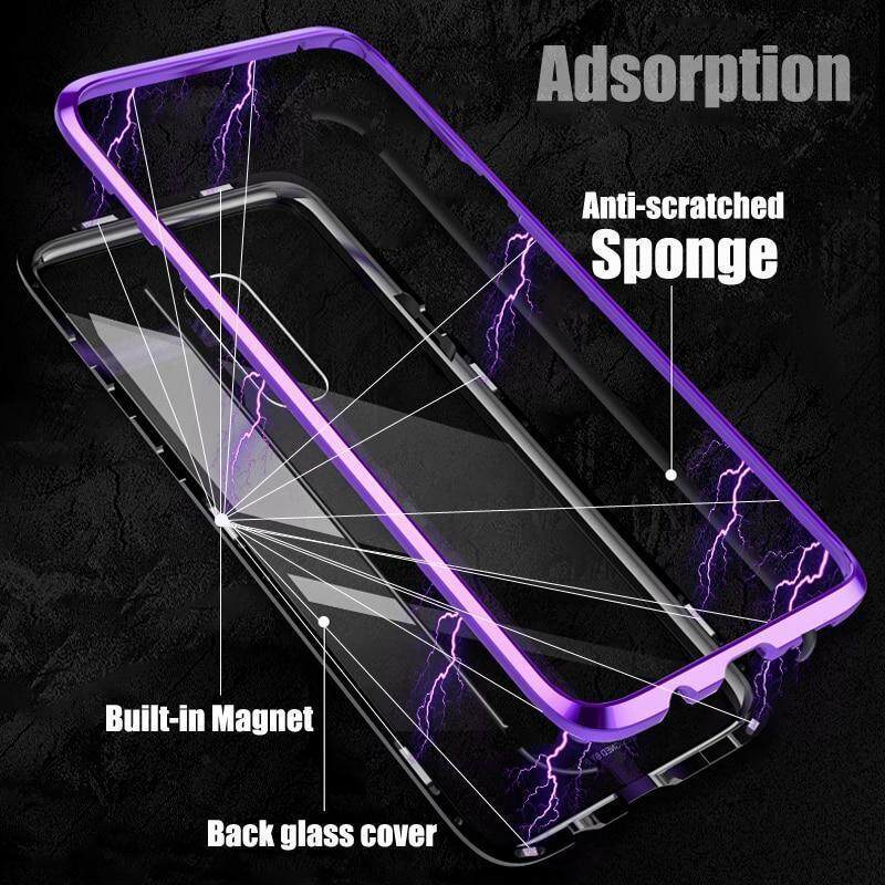 Magnetic-Metal-Case-sFor-Samsung-S-9-Case-Samsung-Galaxy-S9-S9Plus-Phone-Transparent-Glass-Case Cover