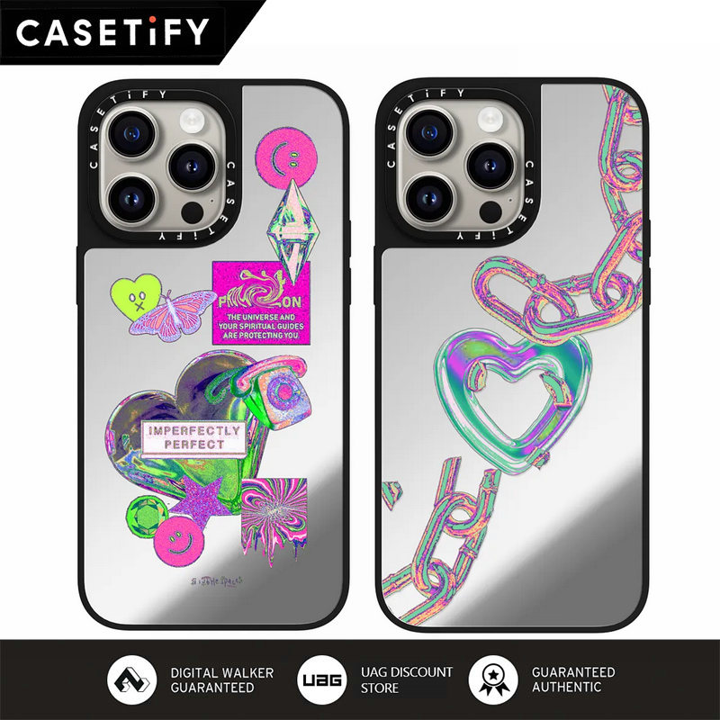 Casetify ốp gương cho iphone 15 pro max / iphone 14 pro max / iphone 13 pro max / iphone 12 pro max / iphone 11 vỏ điện thoại vỏ bảo vệ
