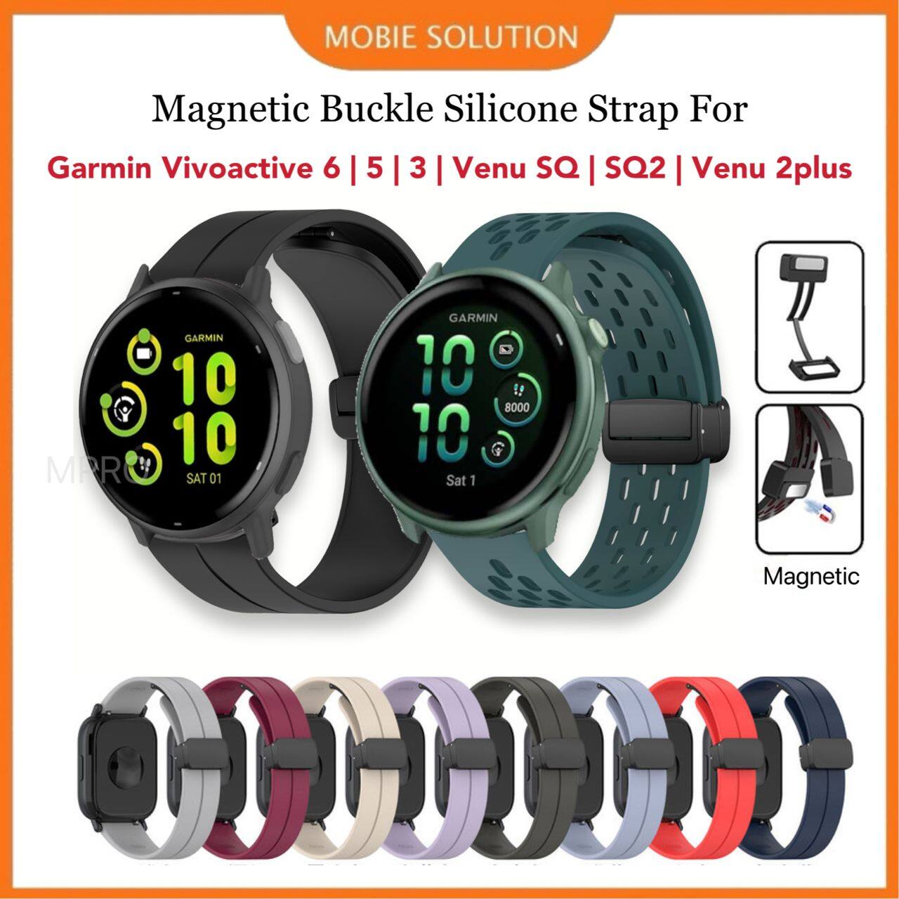 22mm 20mm Milanese Loop For Garmin Vivoactive 6 5 4 Venu 2 3 SQ2 Band Strap For Garmin Forerunner 970 570 965 745 255 245 645 55 - 1511