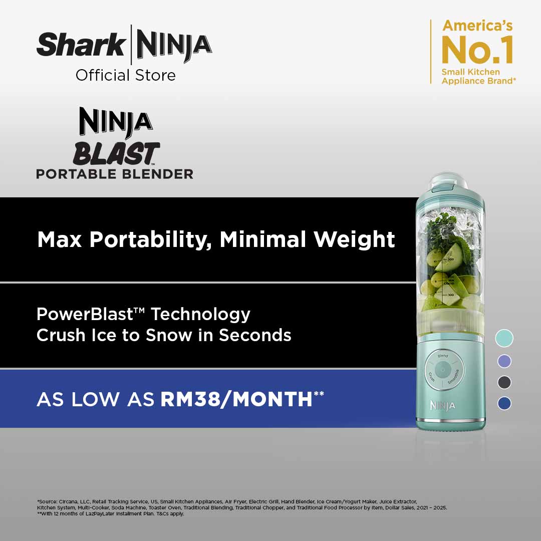 Ninja Blast Max Portable Blender, 650ml, Rechargeable, Crushes Ice, lightweight, BPA Free, Ninja BC251