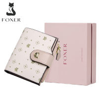 FOXER Women Wallet Exclusive Design Ladies Wallet PVC Artificial Leather Coin Purse Elegant  Short Wallet Ladies Card Holder