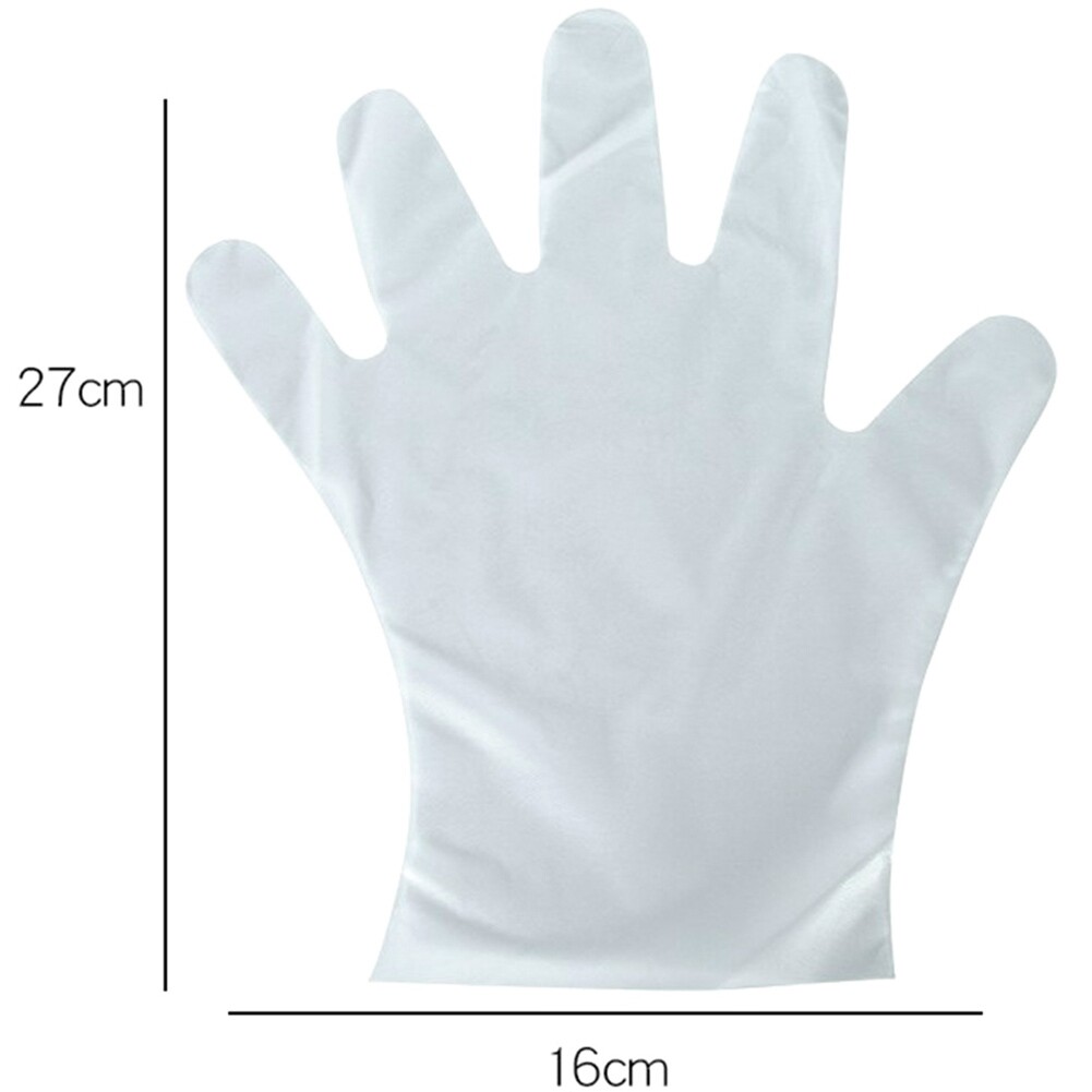 Pack of 100 High Density Embossed Grip Clear Medium Latex Free The Safety Zone GDPE-MD-E-100 Powder Free Polyethylene Gloves
