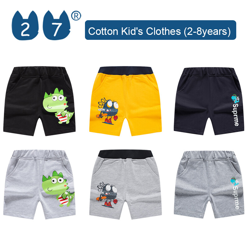 27Kids Store Child's Shorts Sweatpants Baby Boys Girls (1Y-8Y) 2023 for kids boys Summer ราคา 206 บาท*ส่งฟรี