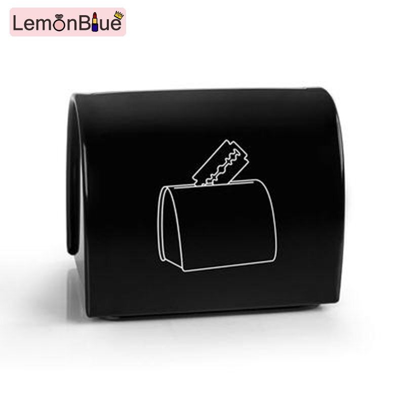 Gambar Portable Blade Disposal Case Safe Storage Bank for Used Safety Razor Blades Home Bedroom Bathroom Blade Disposal Case Portable Safe Storage Bank Metal Durable and long lasting