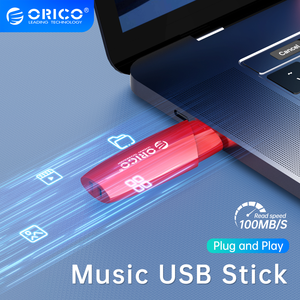 Orico ổ usb flash usb usb 4gb 8gb 32gb ổ usb usb 3.0 ổ usb thiết kế móc màu đỏ đen để lưu trữ bên ngoài