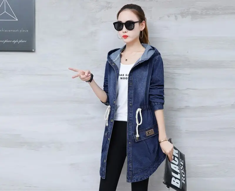 medium length denim jacket