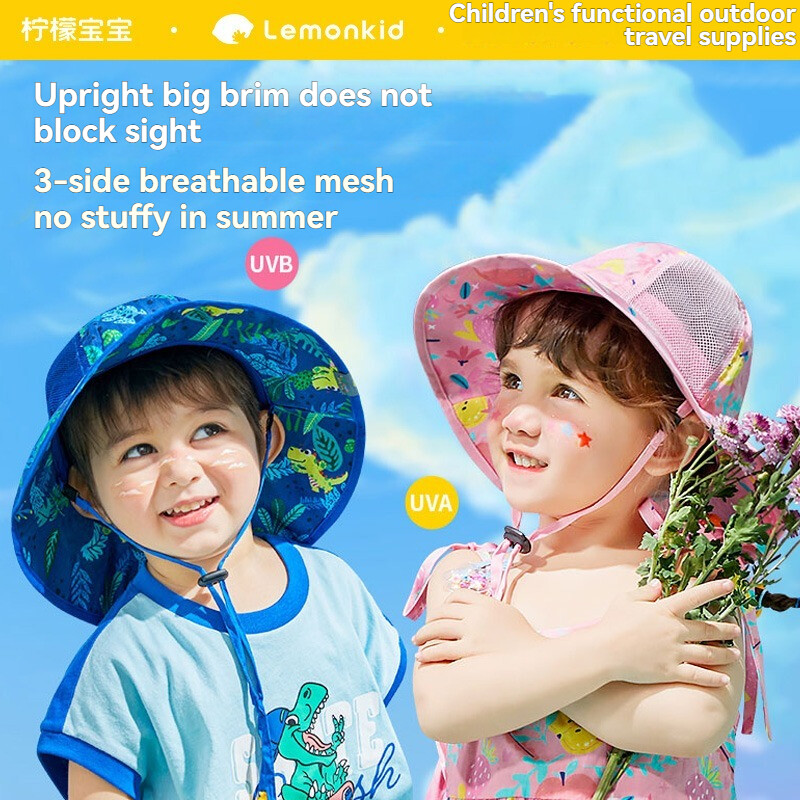  Lemonkid Mũ Cho Bé Mũ Vành Trẻ Em Mũ Tai Bèo Che Nắng Kiểu Dáng Xinh Xắn Thời UPF 50+ 1 Tuổi Đến 8 Tuổi LK2210022 