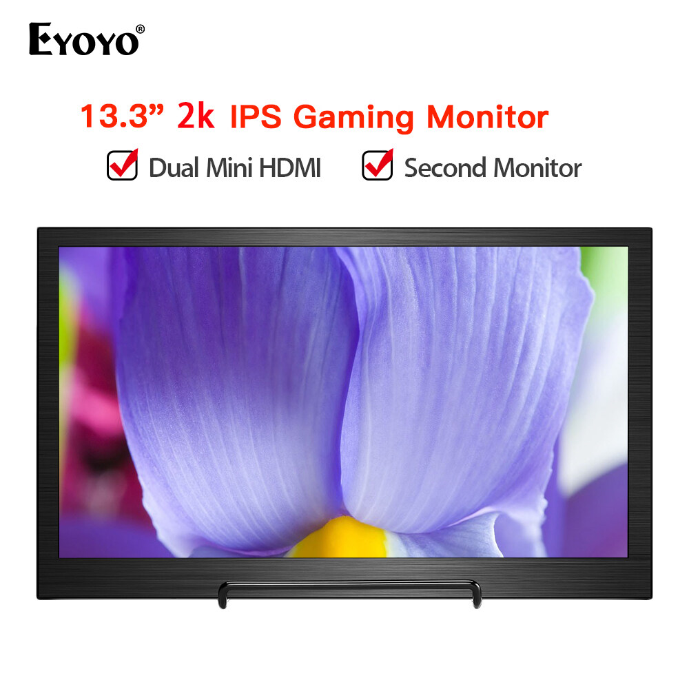 【In Stock】Eyoyo 13.3 Inch Portable Monitor 2k HDMI/USB C Input Gaming Monitor ราคา 3,499 บาท*ส่งฟรี