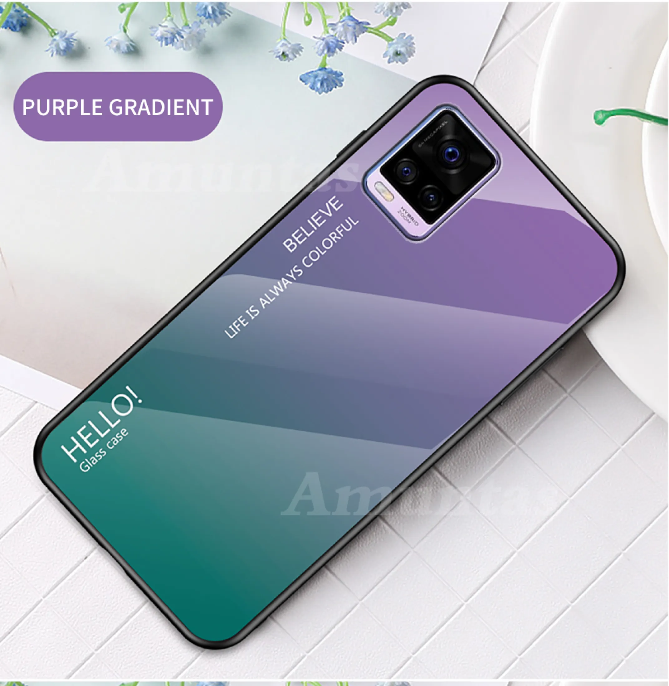 Casing Ponsel Kaca Tempered Untuk Vivo V20 Pro Casing Pelindung Penutup Silikon Gradien Kaca Tempered Untuk Vivo V20 Lazada Indonesia