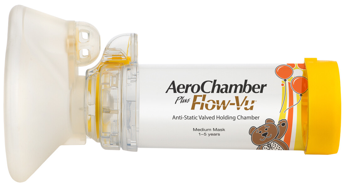 AEROCHAMBER PLUS* FLOW-VU* Chamber Medium Mask (1-5 years old) - Jenama AEROCHAMBER Harga 124 Ringgit*Penghantaran Percuma