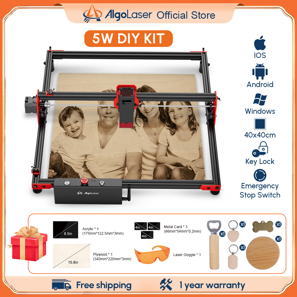 Beginner Algolaser Ortur DIY Kit Powerful Laser Engraver With Wifi Offline Control 72W Laser Engraving Machine acrylic pencil wood ราคา 11,773 บาท*ส่งฟรี