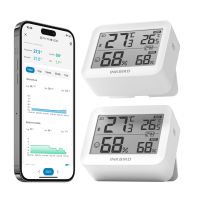 INKBIRD ITH-13-B Bluetooth Nhiệt kế ẩm kế 2 gói trong nhà nhiệt độ và độ ẩm màn hình với ứng dụng điều khiển tùy chỉnh mức độ thoải mái