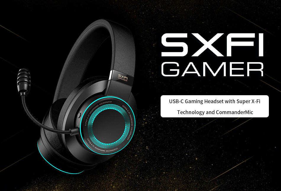 Commandermic Creative Gaming Headset Sxfi Gamer Creative