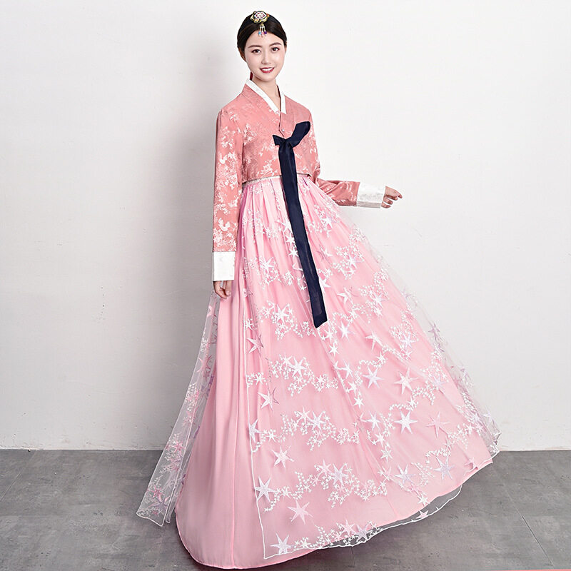 Đầm khiêu vũ trang phục Múa Dân Gian Hàn Quốc Hanbok váy Hanbok thời trang trang phục sân khấu Hanbo