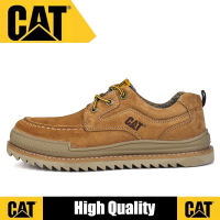 Caterpillar รองเท้าผ้าใบรองเท้าหนังด้วงแท้พื้นใบมีดรองเท้าบู๊ทลำลองข้อต่ำรองเท้าหนังรองเท้าหนังนิ่มอินเทรนด์