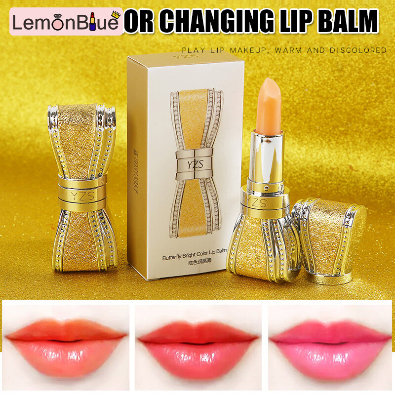 Gambar LemonBlue Moisturizing Carotene Lip Balm Color Changing With Temperature Long Lasting Lip Carotene Lip Balm Long Lasting Lipstick Moisturizing Color Changing With Temperature