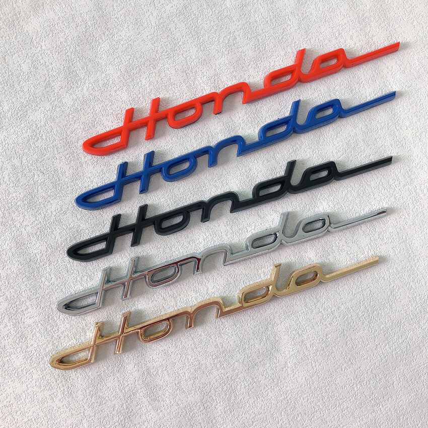 For Honda Car Logo HONDA Letter Emblems Badge Car Front Rear Logo Decor