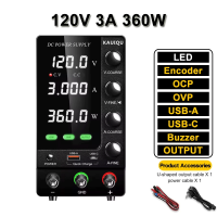 Kuaiqu mới nhất nâng cấp biến DC cung cấp điện 30V 10A có thể điều chỉnh chuyển đổi cung cấp điện với Type-C quy định băng ghế dự bị cung cấp điện tùy chọn OCP OVP đầu ra buzzer