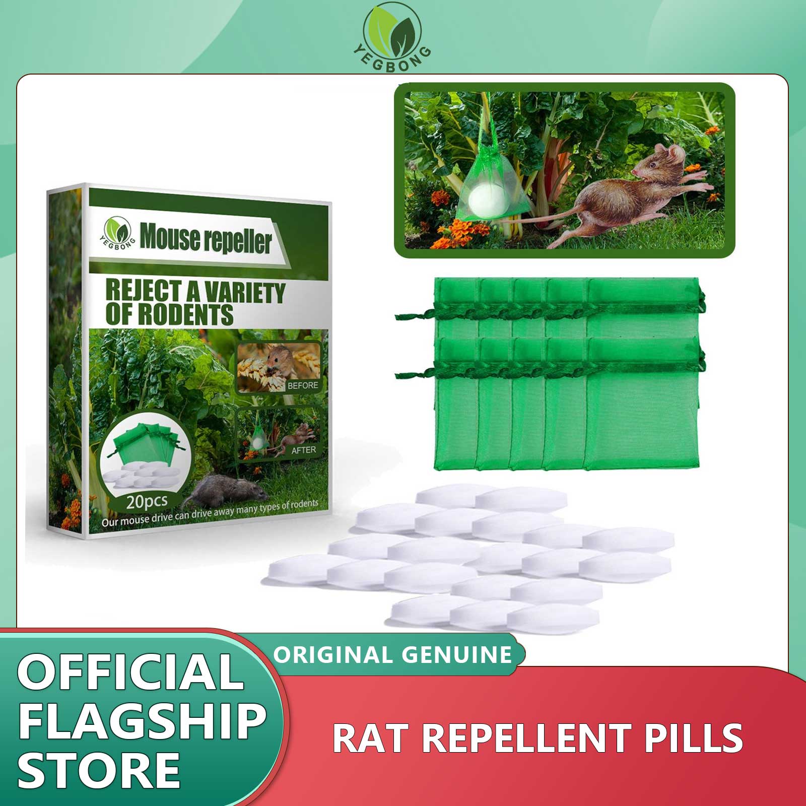 YEGBONG Rodent Repellent Pills Safe Household Gardening Rodent Mouse Essential Oil Repellent Pills Rodent Repellent Pills Safe Household Gardening Rodent Mouse Essential Oil Repellent Pills ราคา 212 บาท*ส่งฟรี