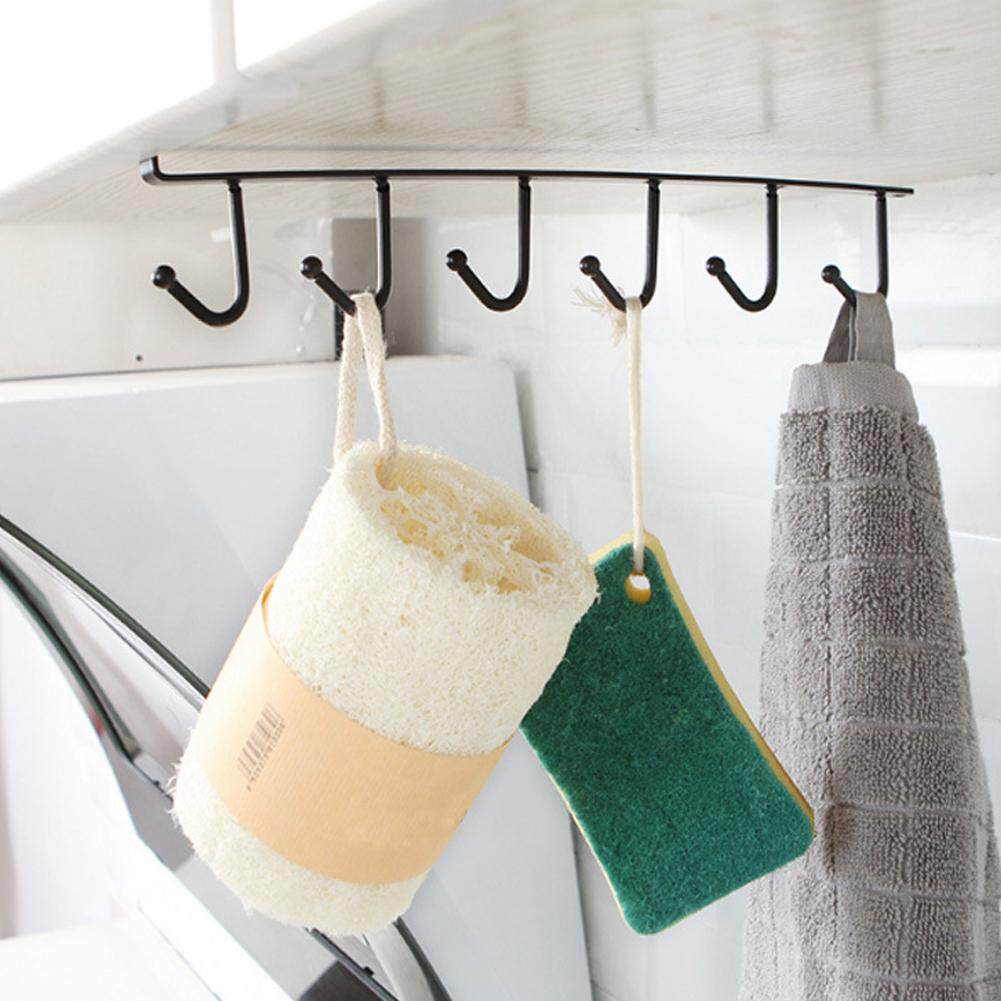 Kr Hanging Utensil Holder Hooks Rack Cup Holder Under Cabinet For