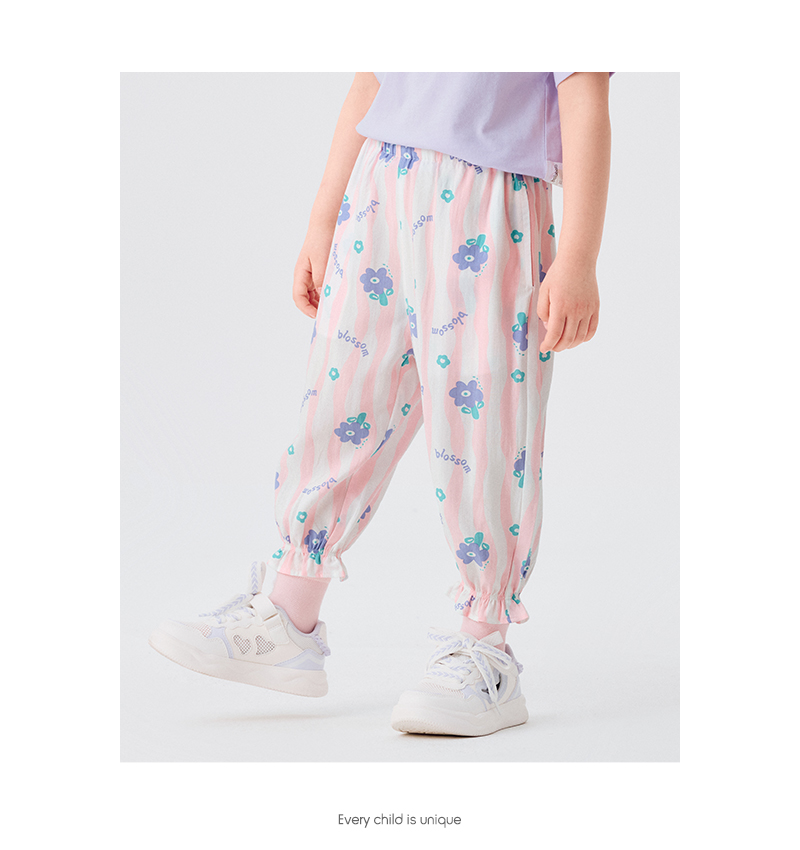 balabala Children Pants For Boy And Girl Summer Antimosquito Pants Little Kids Summer Breathable Outdoor Casual Pants · v4