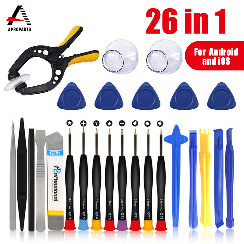 26 trong 1 bộ tuốc nơ vít các công cụ điện thoại di động điện thoại di động Phụ kiện sửa chữa mở sửa chữa tháo gỡ Kit cho điện thoại máy tính xách tay Máy tính bảng đồng hồ
