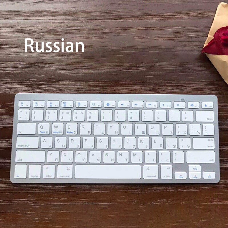 Russian/Korean Bluetooth Wireless Keyboard for Tablet/Laptop/Smartphone Portable Travel Home Keypad