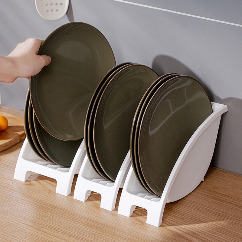 Gambar Kitchen Dish Bowl Organizer Rack Pot Lid Rack Kitchen Drainer Storage Holder Cooking Plate Holder Shelf Kitchen Organizer Sink