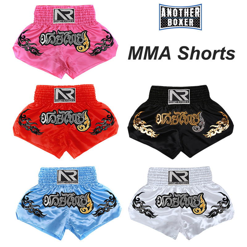 Anotherboxer quần short MMA Unisex Muay Thái Quần Trẻ Em quần đấm bốc Đào Tạo Phòng Tập Thể Dục Tập Thể Dục Chiến Đấu Quần