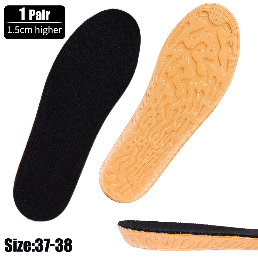 【♡Lovely girls house♡】Orthopedic Height Increase Insoles for Women Men Invisiable Boost 1.5-3.5cm Memory Foam Shoes Pad Breathable Feet Care Insole - 4