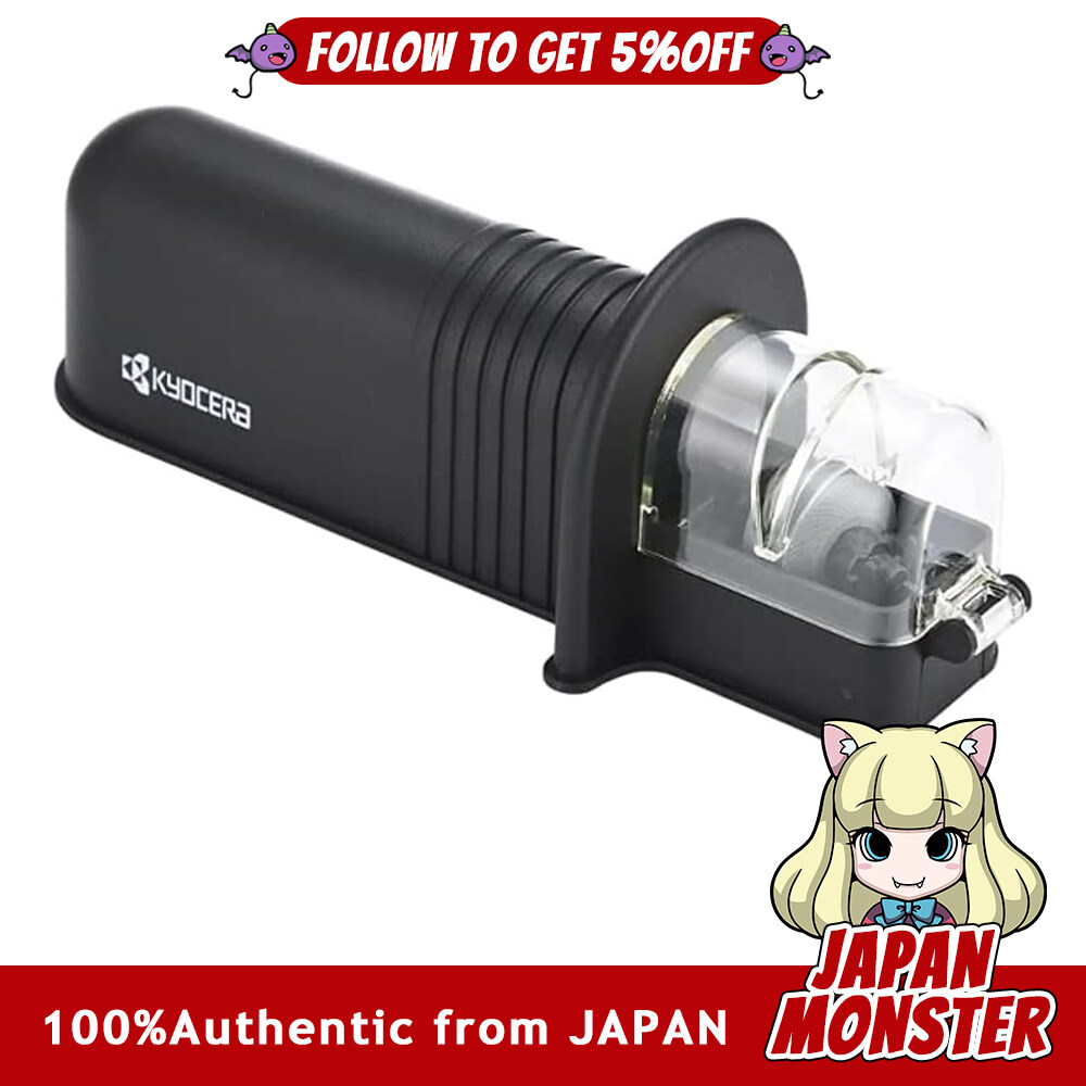 Kyocera Knife Sharpener Sharpener Manual Fine Ceramic Metal Double-edged Knife RS 20BK N Sharpness roll sharpener fine ceramics