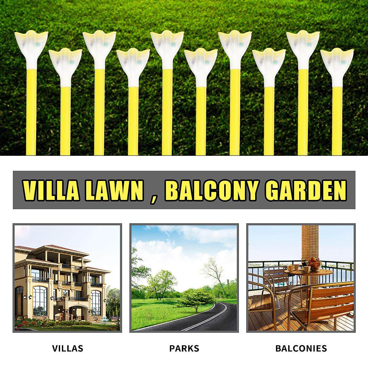 10 Paquete de Energía Solar LED jardín trayectoria al aire libre Patio