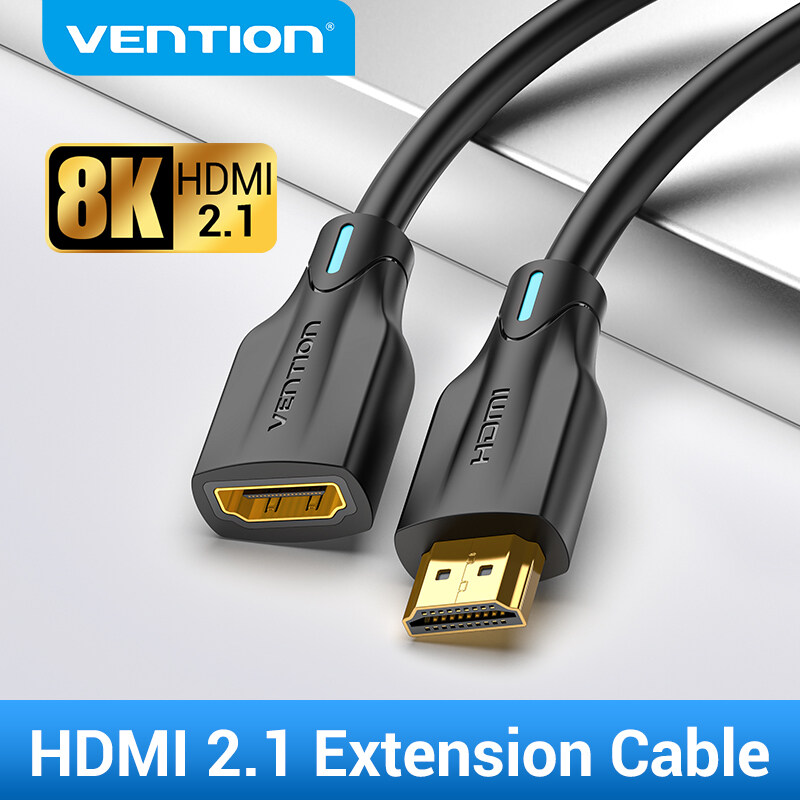Vention HDMI Extender male to Female Connector 4K HDMI 2.1 Extension Converter Adapter Coupler for PS4 HDMI Cable HDMI Extender - Jenama Vention Harga 23 Ringgit*Penghantaran Percuma