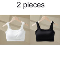 Plus size camisole for women with chest pads for fat mm bra integrated tube top wrap chest base top new summer style