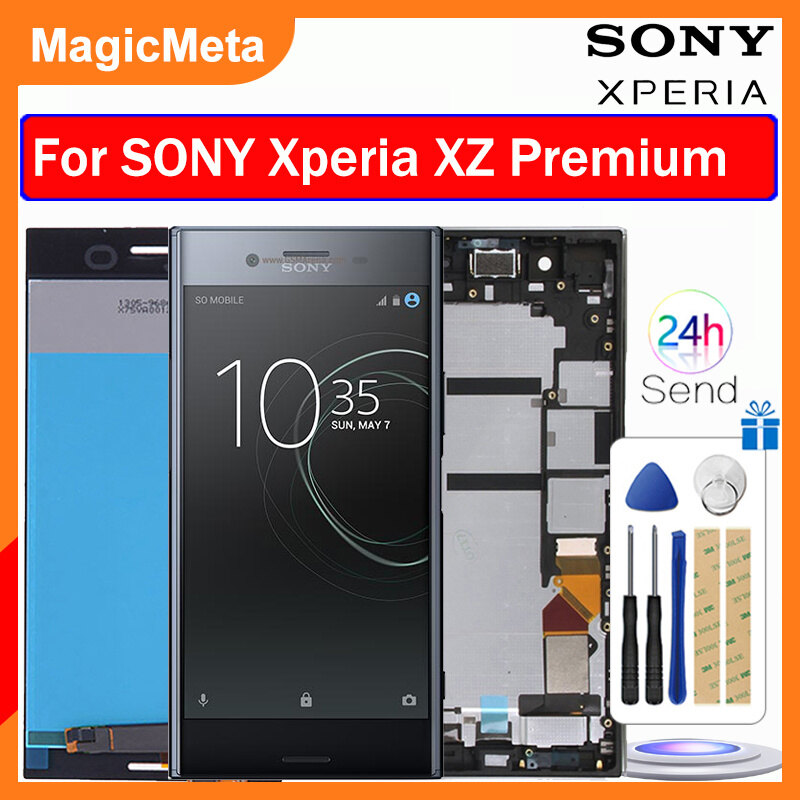 Magicmeta màn hình ips lcd chính hãng cho sony xperia xz màn hình lcd cao cấp màn hình cảm ứng bộ số hóa màn hình thay thế cho sony xperia xz premium có khung