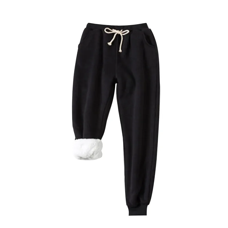 womens sherpa lined sweatpants