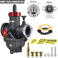 NIBBI 2T 4T Motorcycle Black Racing Carburetor PE17mm 19mm 22mm 24mm 26mm 28mm Flange Carburetor With Jets For GY6 YAMAHA Honda ATV 50cc-300cc Engine
