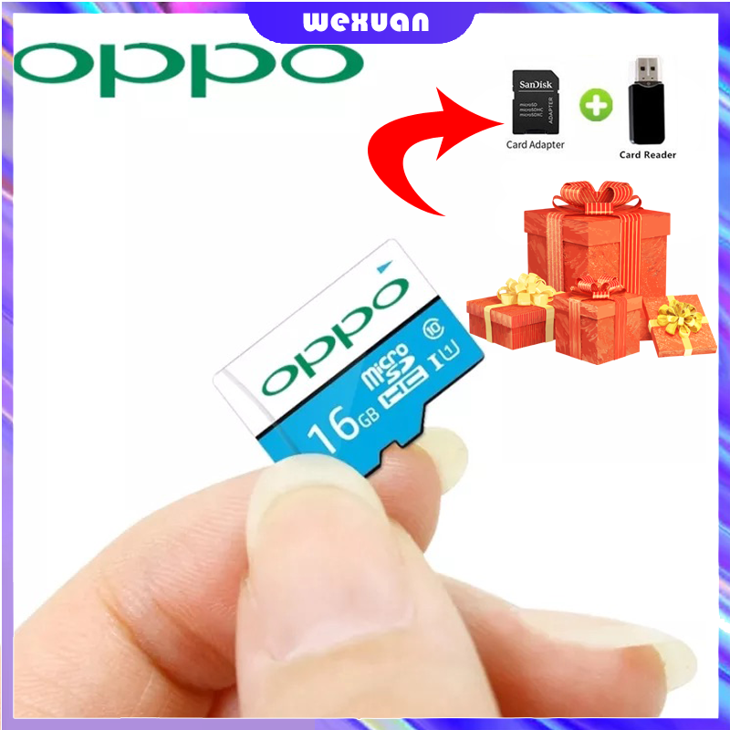 【Thanh Toán Khi Nhận Hàng】 Thẻ SD Oppo Class10 UHS-I Thẻ Nhớ Tốc Độ Cao Thẻ TF 512GB/256GB/128GB/64GB/32GB/16GB Thẻ Chuyển Đổi Miễn Phí