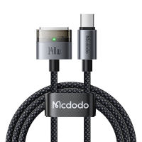 Mcdodo 140W Magnetic PD USB-C to MagSaf* 3 Fast Charge Cable For Macbook Pro Air 13 14 16 M1 M2 Dual LED Indicators Charger Cord