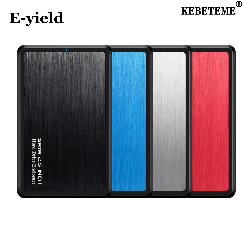 KEBETEME USB3.0 Mobile Hard Disk Box High Speed SATA HDD SDD Enclosure Mobile Hard Disk Case Box for Laptop ราคา 151 บาท*ส่งฟรี
