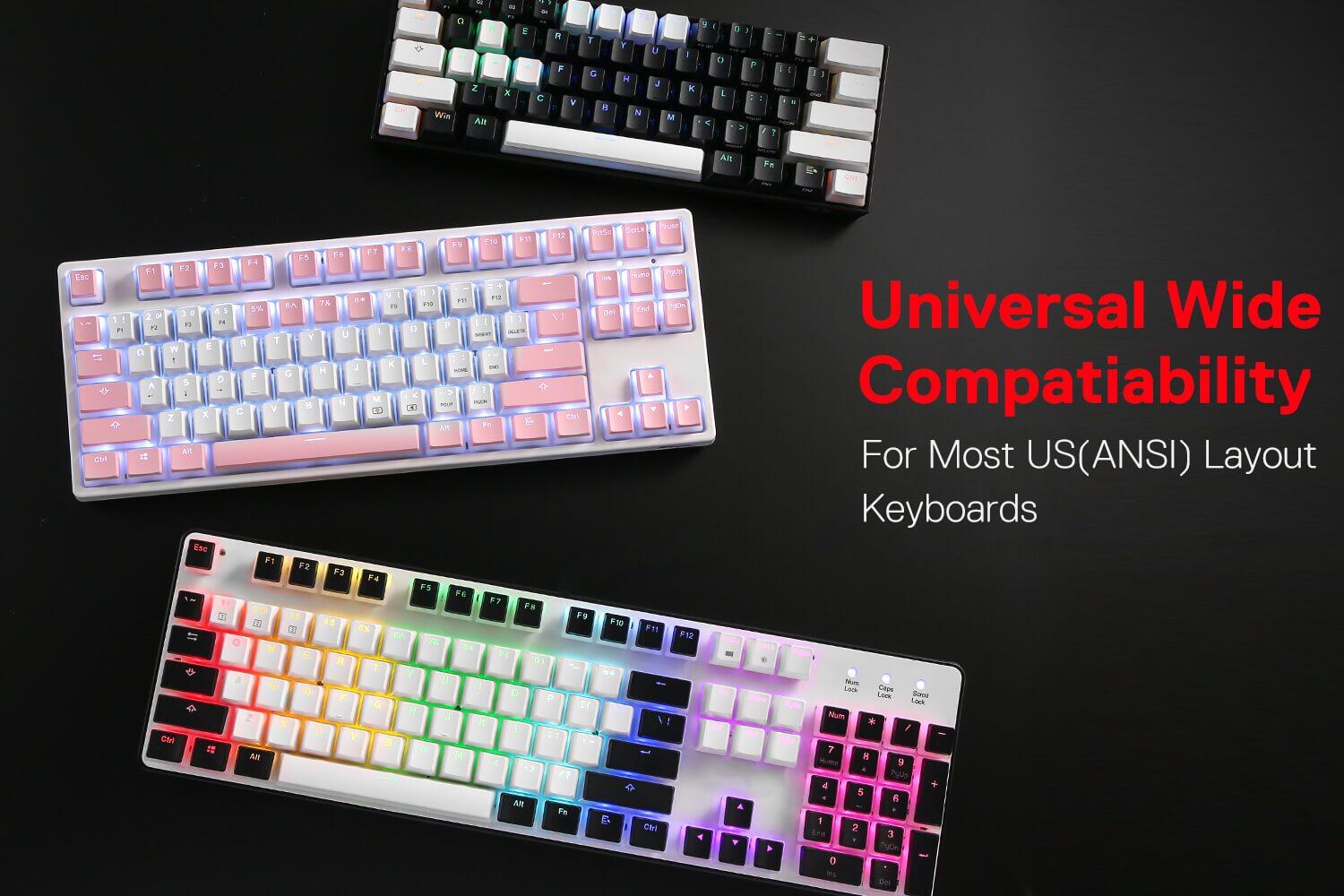 Buy Redragon Scarab A130 Pudding keycaps 104 Key Crystal Mechanical